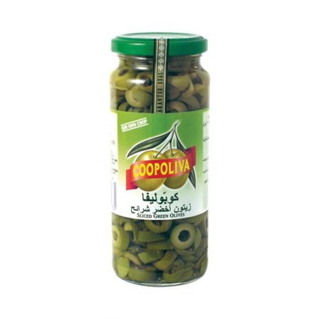 Coopoliva Green Sliced Olives 345g